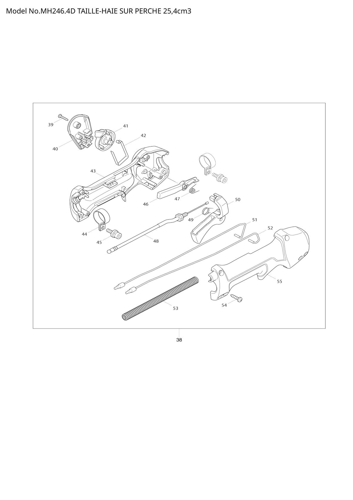 Vue éclatée Makita MH246.4D - page 2