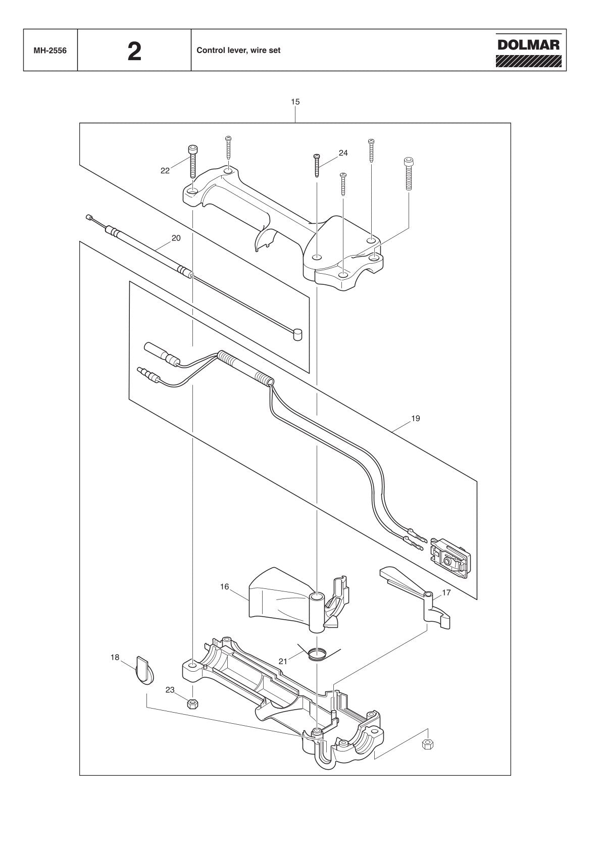 Pièces détachées débroussailleuse thermique Makita MH2556