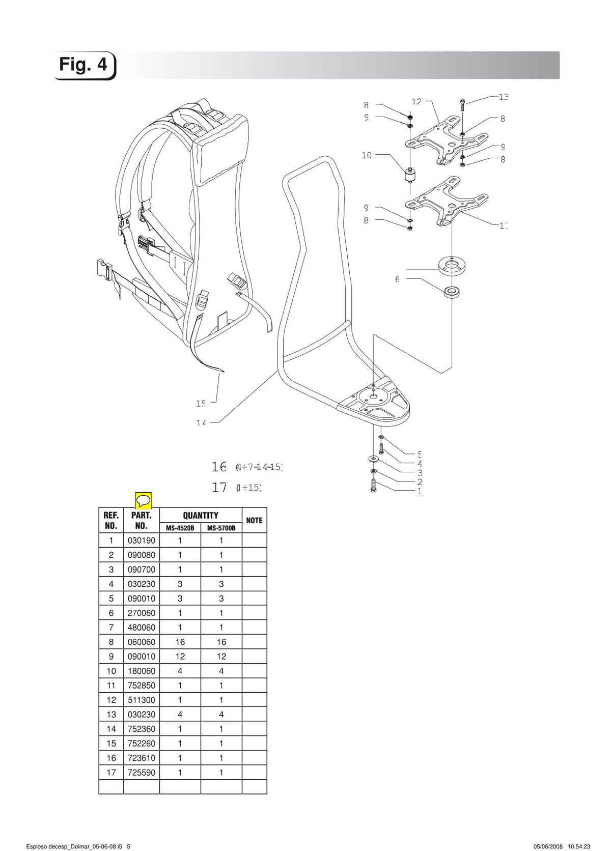 Pièces détachées débroussailleuse thermique Makita MS5700B