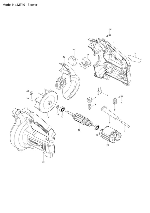 Pièces détachées scie sauteuse Makita MT401
