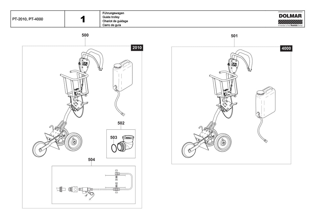 Pièces détachées outil de jardin thermique Makita PT-2010