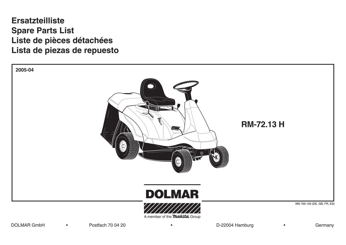 Pièces détachées outil de jardin thermique Makita RM7213H