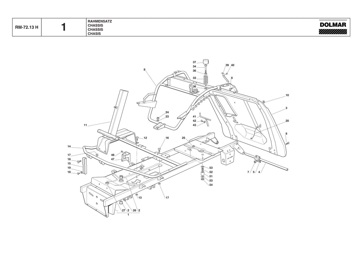 Pièces détachées outil de jardin thermique Makita RM7213H