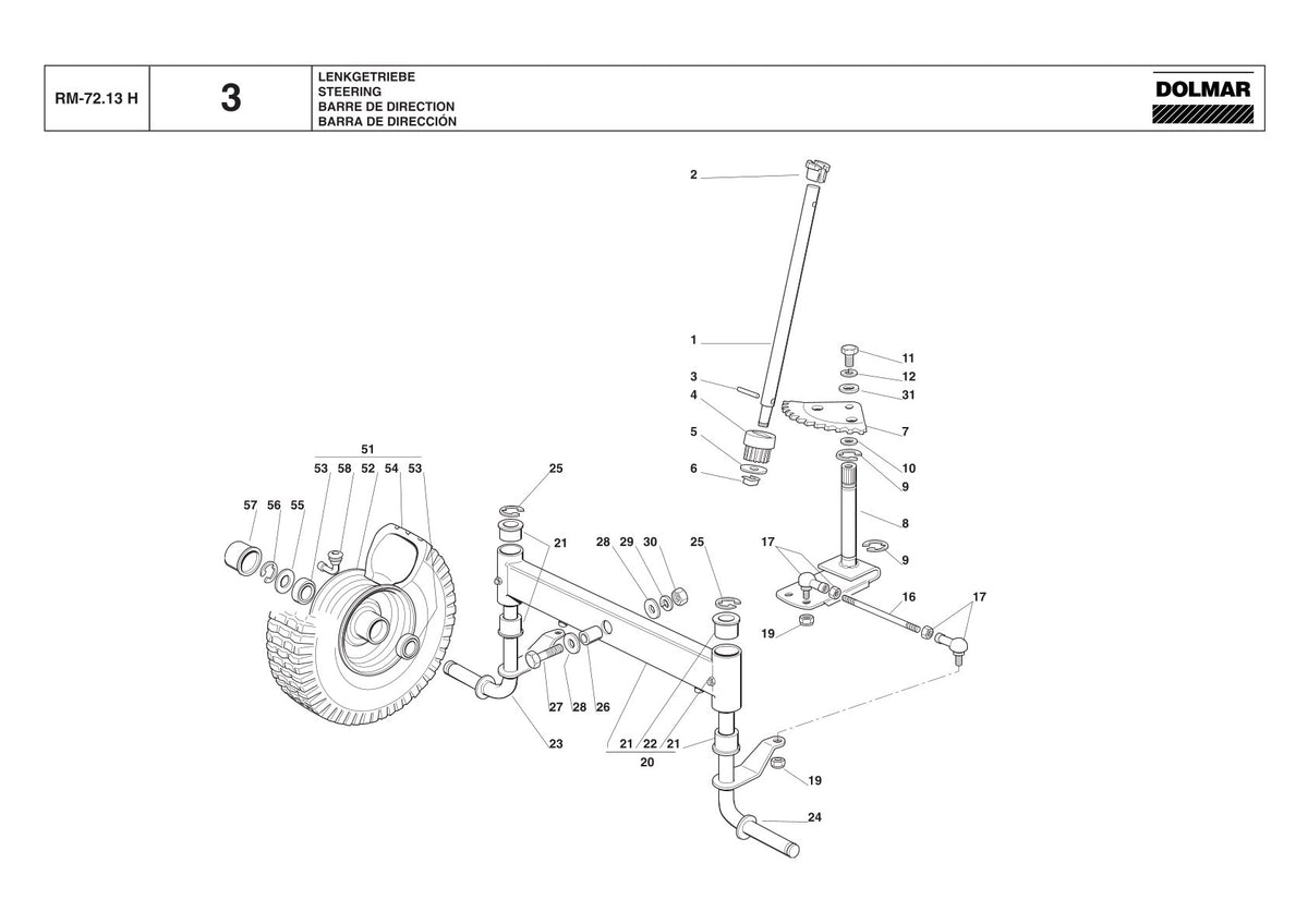 Pièces détachées outil de jardin thermique Makita RM7213H