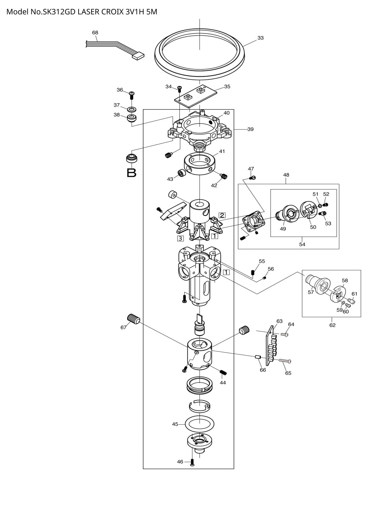Pièces détachées laser de chantier Makita SK312GD