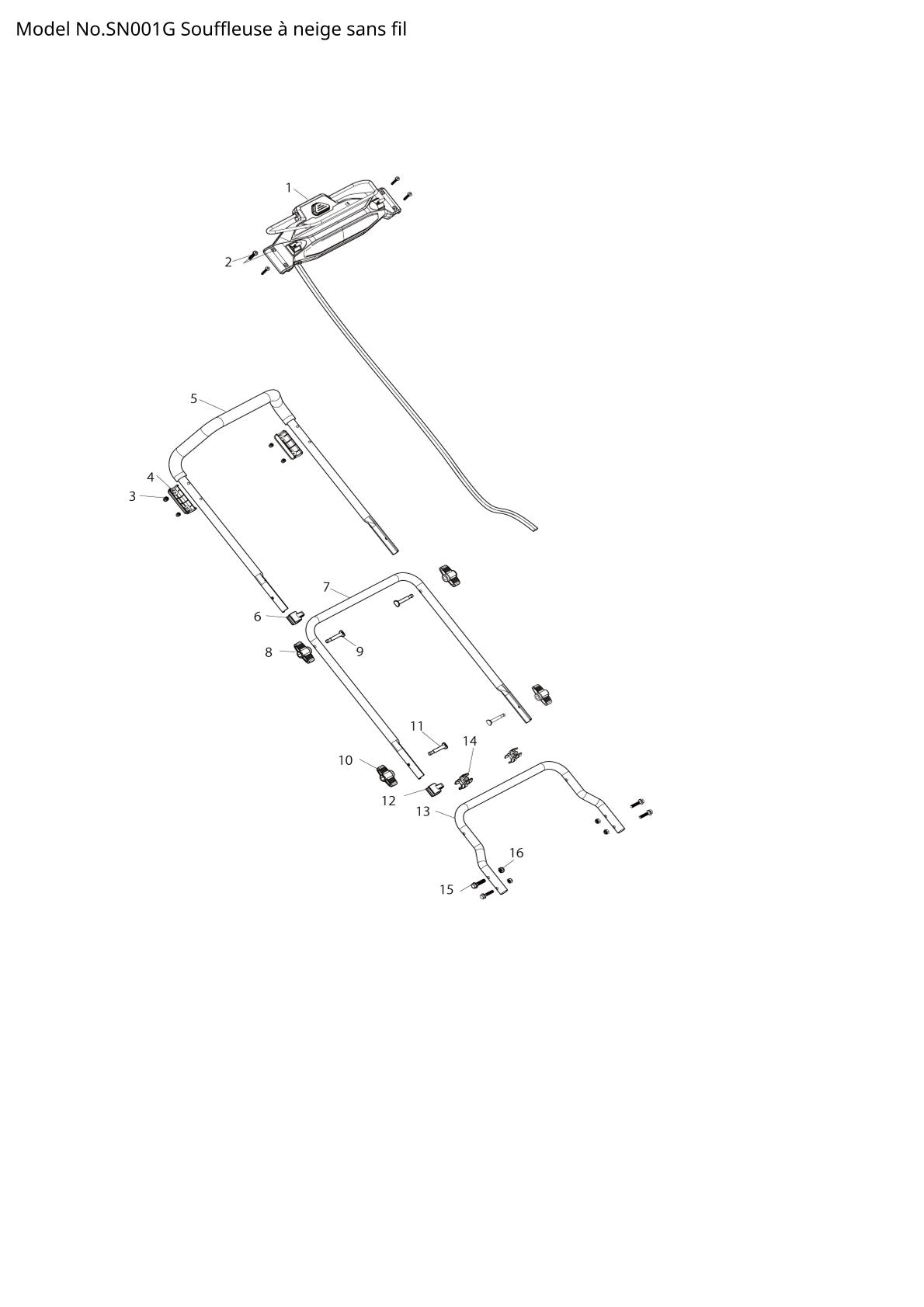 Pièces détachées cloueur sans fil Makita SN001G