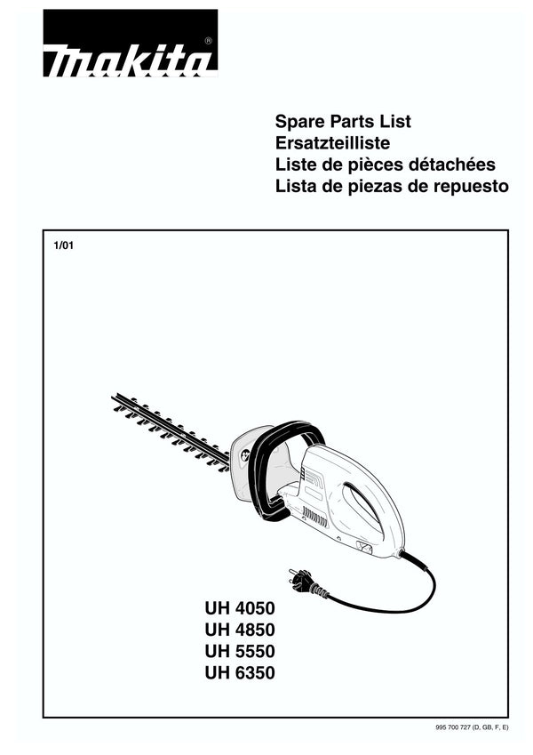 Pièces détachées taille-haie électrique Makita UH4050