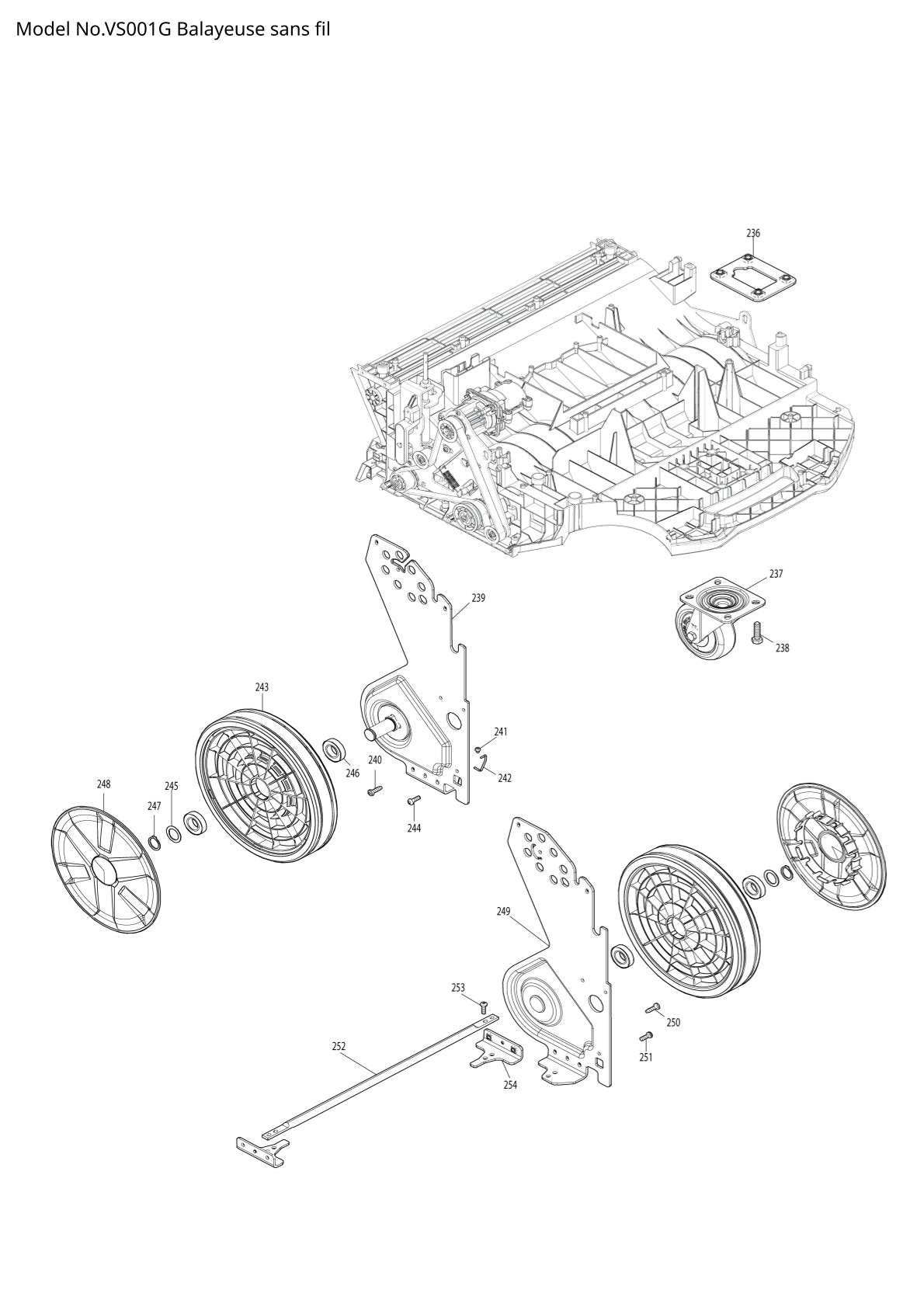 Pièces détachées outil sans fil XGT Makita VS001G