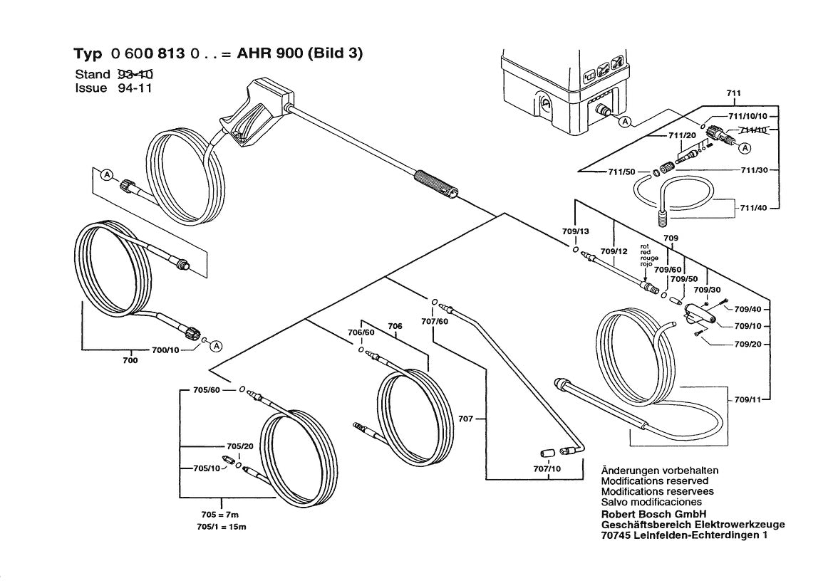 Vue éclatée Bosch AHR 900 0 600 813 064 - page 3