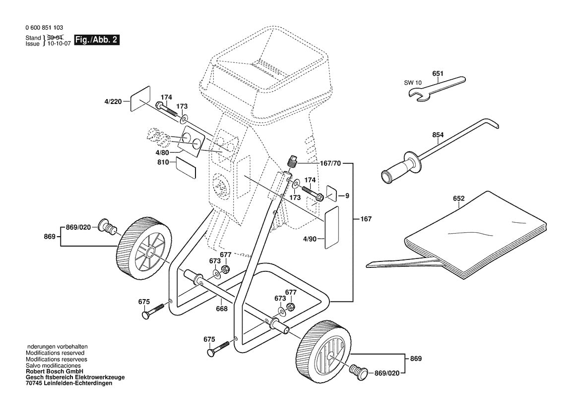 Vue éclatée Bosch AXT 18-35 0 600 851 132 - page 2