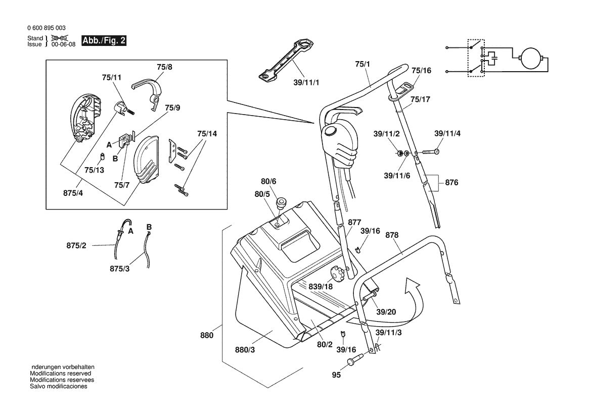 Vue éclatée Bosch AMR 30 0 600 895 003 - page 2