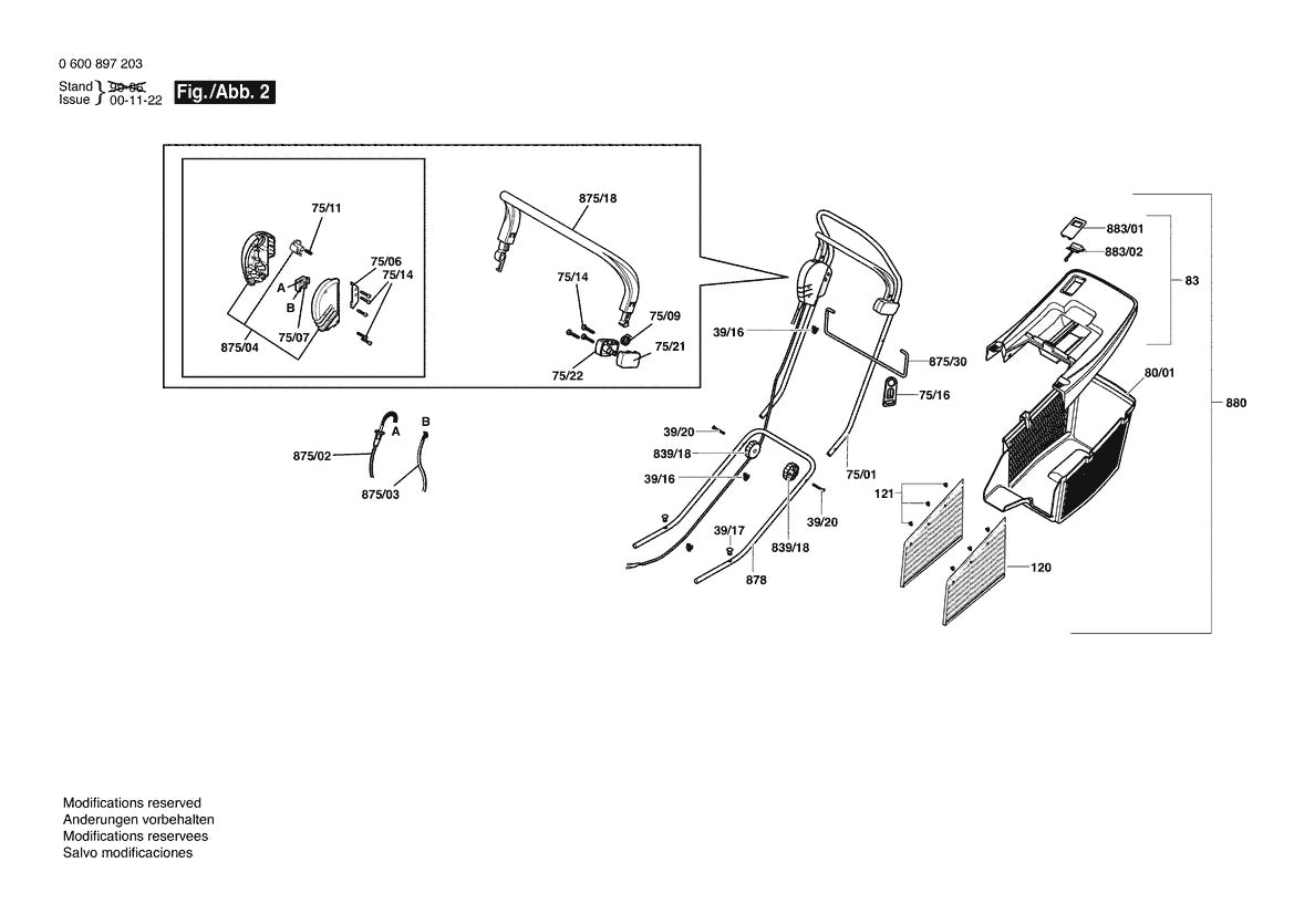 Vue éclatée Bosch ARM 32 0 600 897 232 - page 2