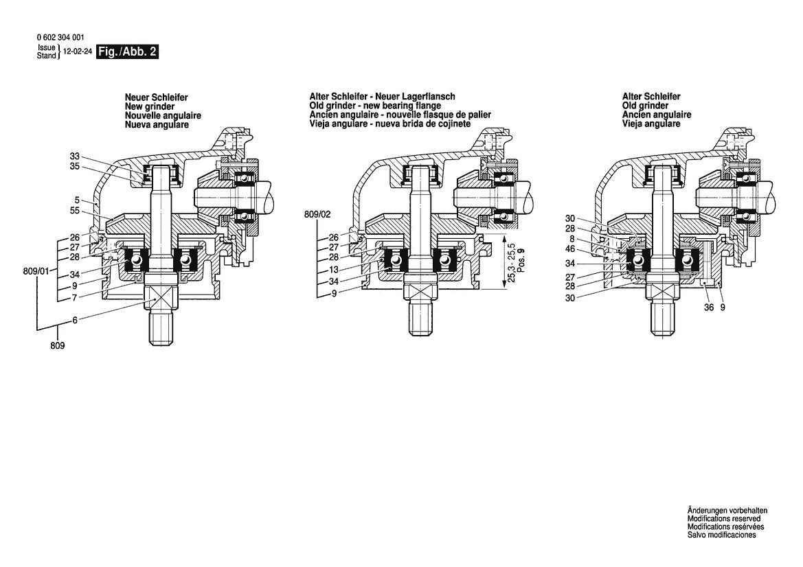 Vue éclatée Bosch HWS 77/180 0 602 304 010 - page 2