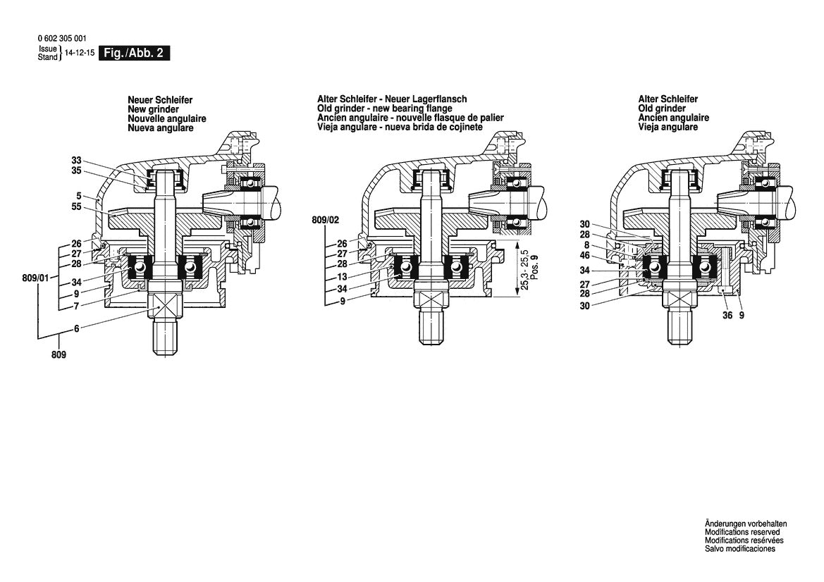 Vue éclatée Bosch HWS 77/175 0 602 305 008 - page 2
