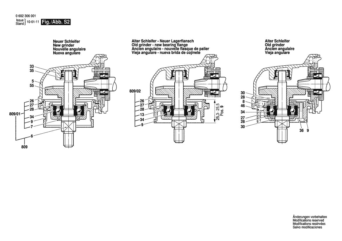Vue éclatée Bosch HWS 77/175 0 602 306 034 - page 2