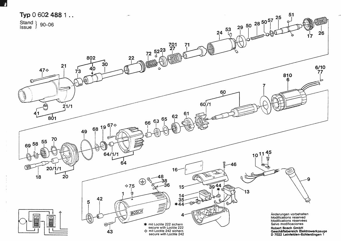 Vue éclatée Bosch HSR 48-A 0 602 488 118 - page 1