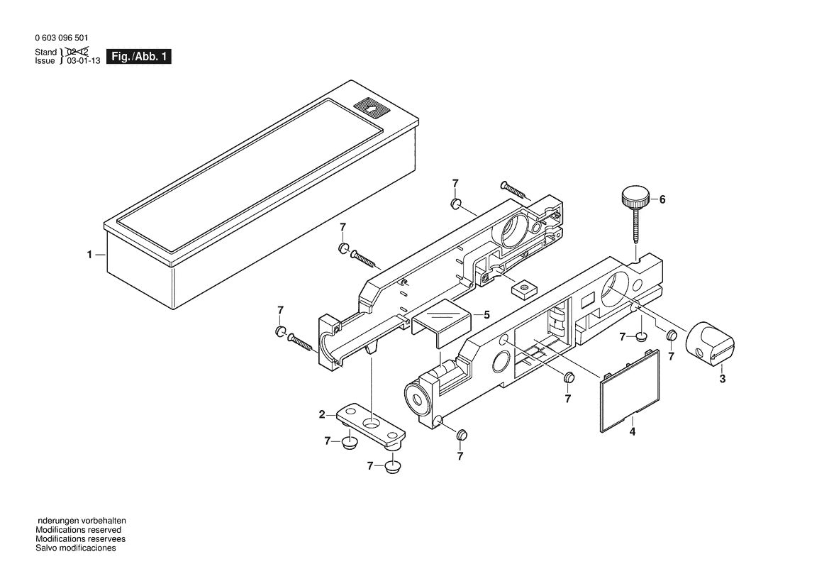 Vue éclatée Bosch BL 30 0 603 096 501 - page 1