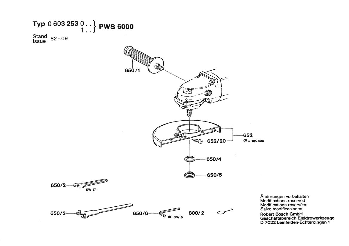 Vue éclatée Bosch PWS 6000 0 603 253 132 - page 2