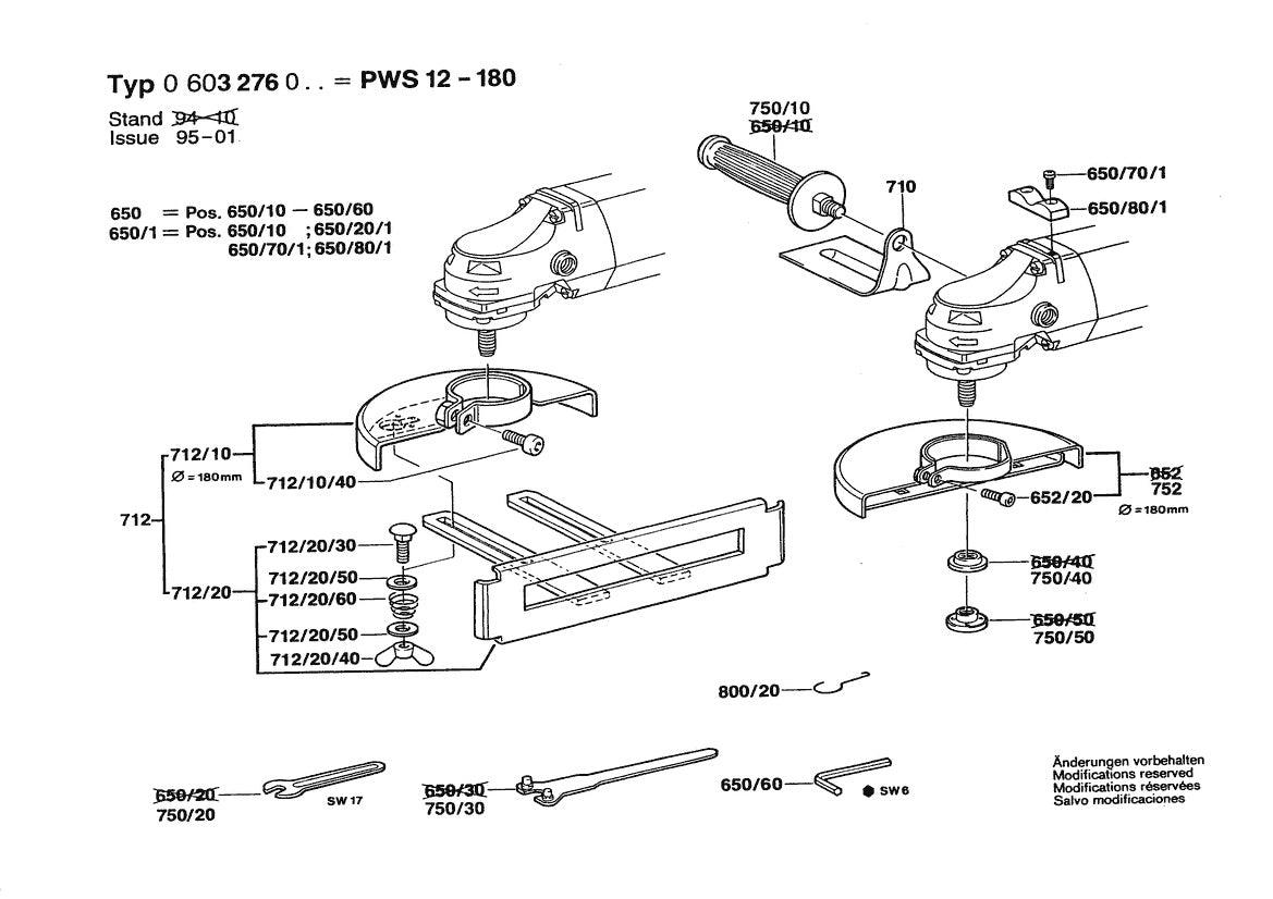 Vue éclatée Bosch PWS 12-180 0 603 276 032 - page 2