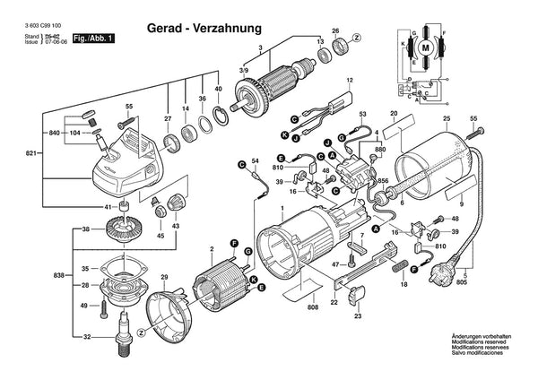Vue éclatée Bosch PWS 700 3 603 C99 500 - page 1