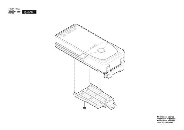 Vue éclatée Bosch PLR 50 C 3 603 F72 200 - page 1