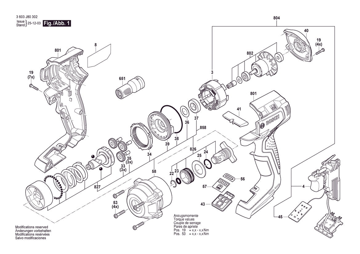 Vue éclatée Bosch UniversalImpactDrive 18V-350 3 603 J80 302 - page 1