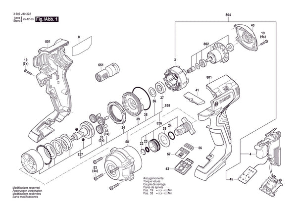 Vue éclatée Bosch UniversalImpactDrive 18V-350 3 603 J80 302 - page 1
