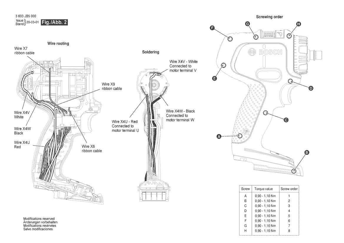 Vue éclatée Bosch AdvancedDrill 18 3 603 JB5 000 - page 2