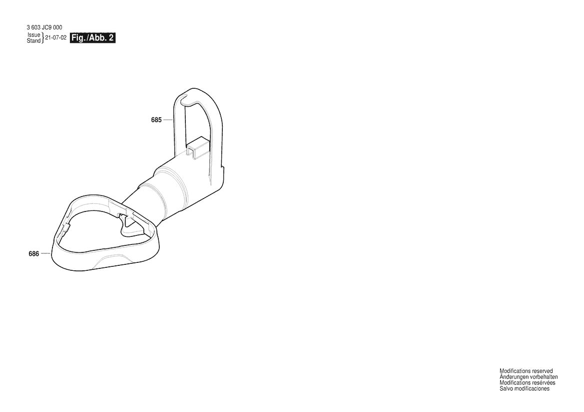 Vue éclatée Bosch EasyCurvSander 12 3 603 JC9 002 - page 2
