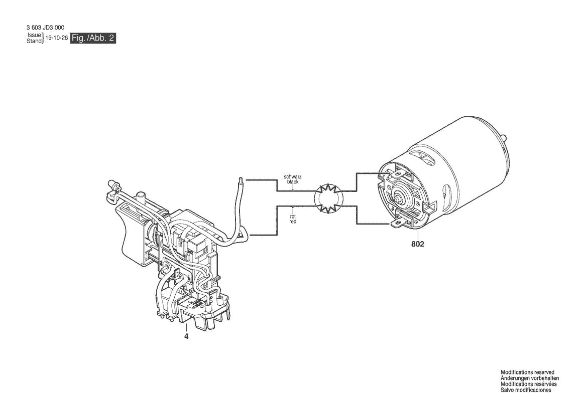 Vue éclatée Bosch EasyDrill 1200 3 603 JD3 001 - page 2