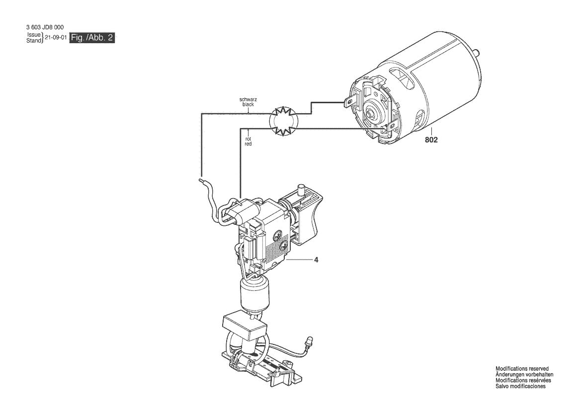 Vue éclatée Bosch EasyDrill 18V-38 3 603 JD8 003 - page 2