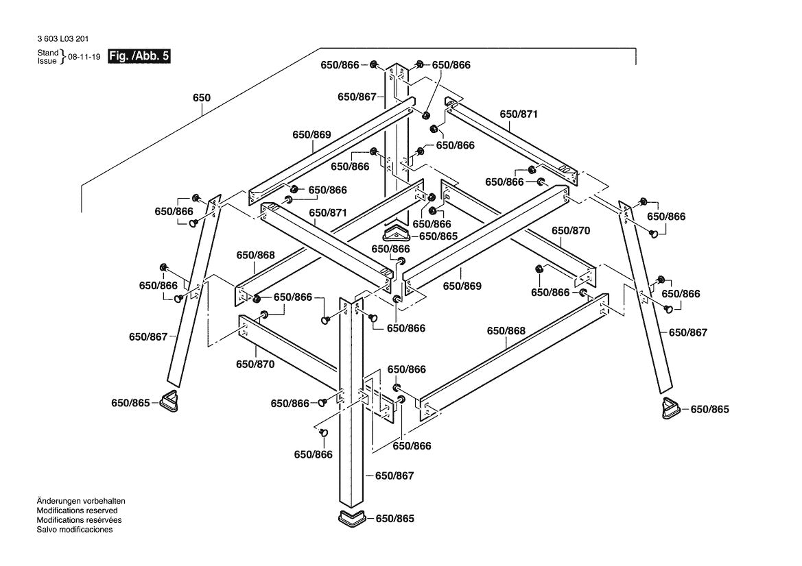 Vue éclatée Bosch PTS 10 3 603 L03 231 - page 5