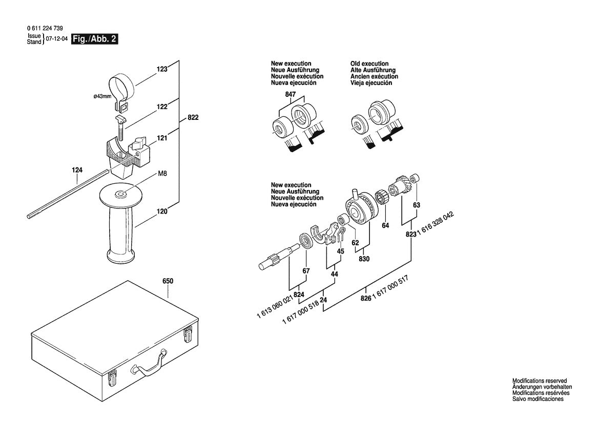Vue éclatée Bosch 11224VSR 3 611 B24 739 - page 2