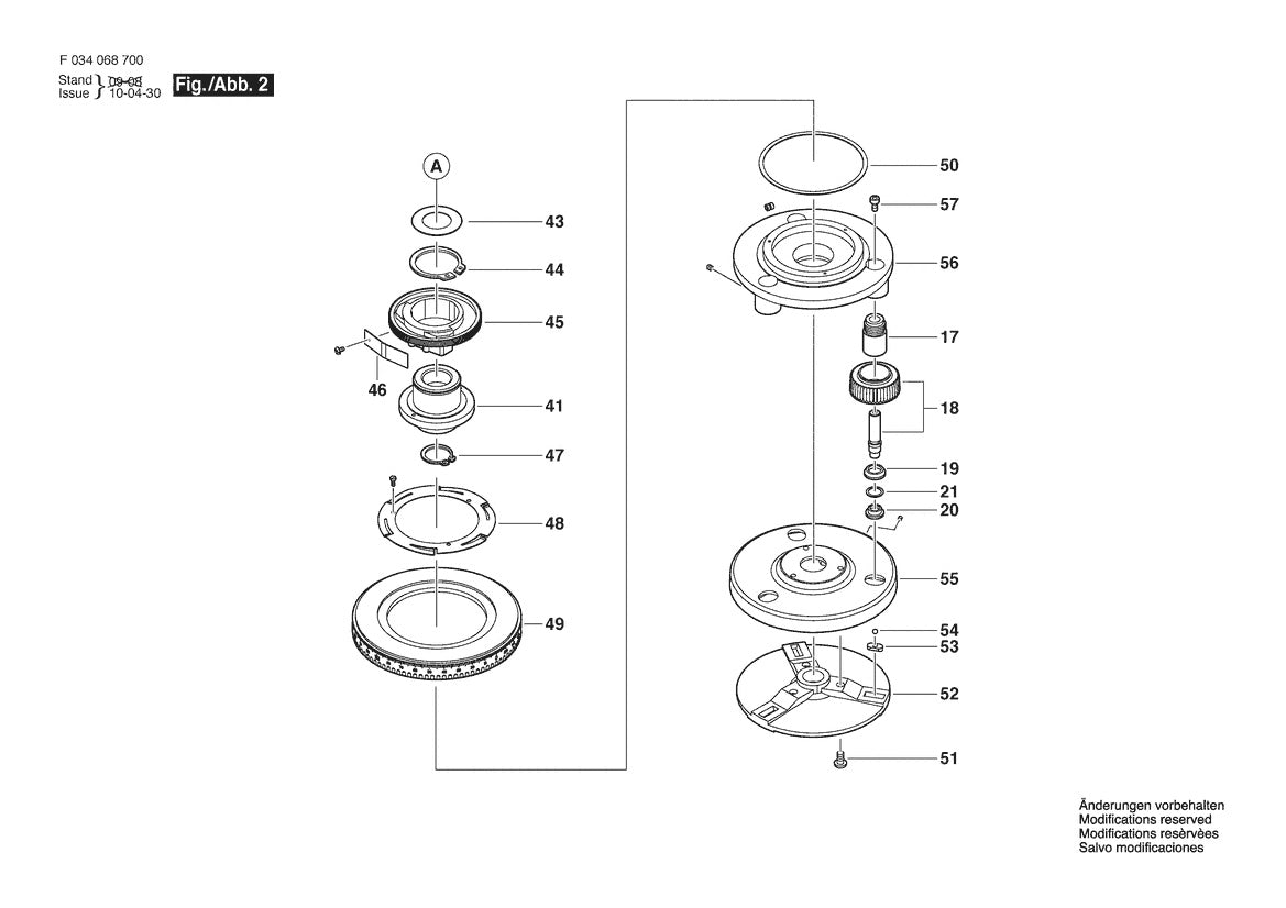 Vue éclatée Bosch 45-8932 F 034 068 203 - page 2
