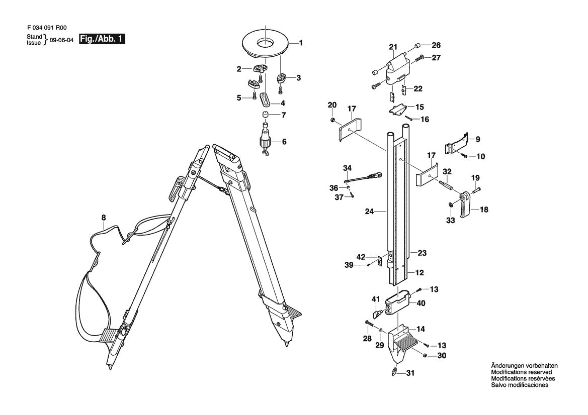 Vue éclatée Bosch RT20FG F 034 091 R00 - page 1