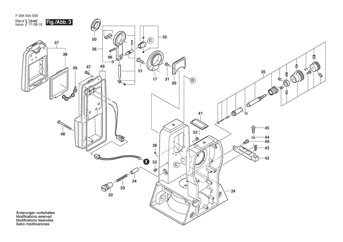 Vue éclatée Bosch 56-DGT10 F 034 K54 3N0 - page 3