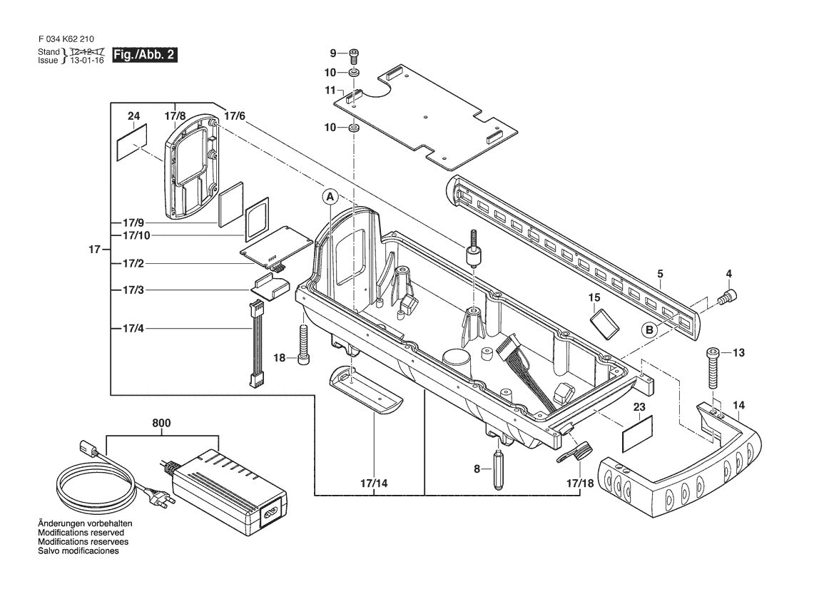 Vue éclatée Bosch LMPL20 F 034 K62 210 - page 2