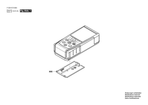 Vue éclatée Bosch RF5 F 034 K72 0N2 - page 1
