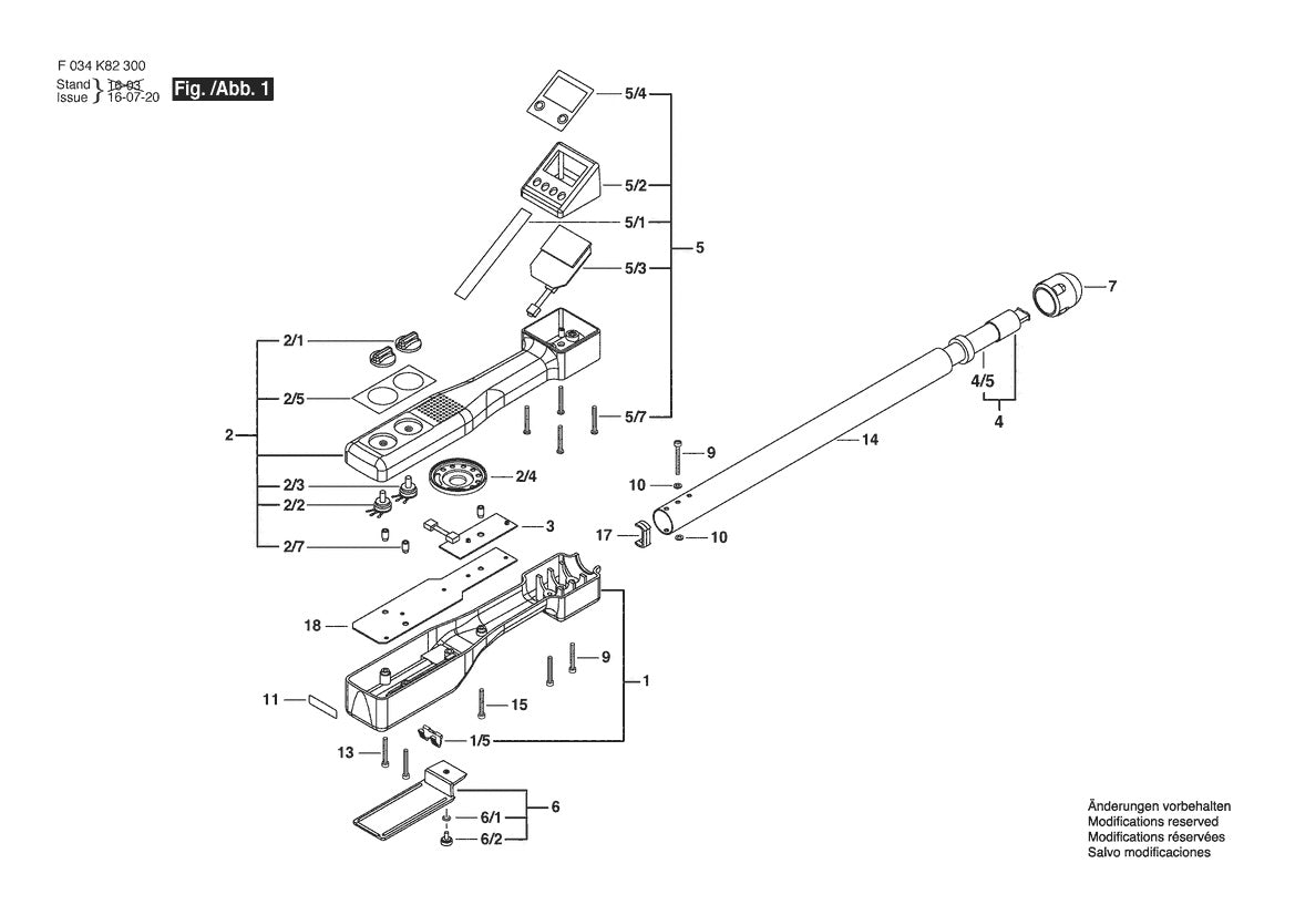 Vue éclatée Bosch 19-102 F 034 K82 3N0 - page 1