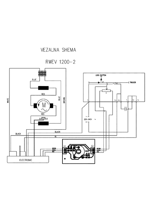 Vue éclatée Metabo RWEV 1200-2 14046000 - page 2