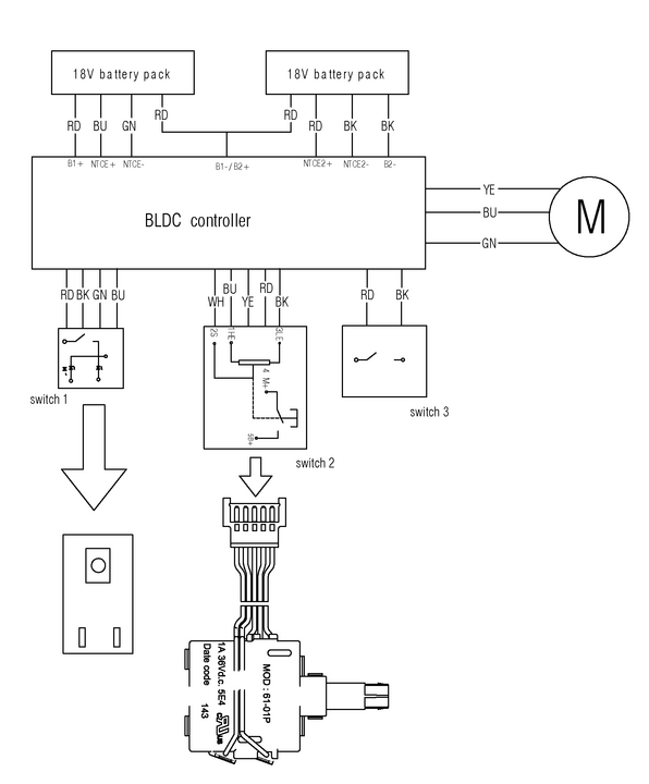 Vue éclatée Metabo MA 36-18 LTX BL Q 01725000 - page 2