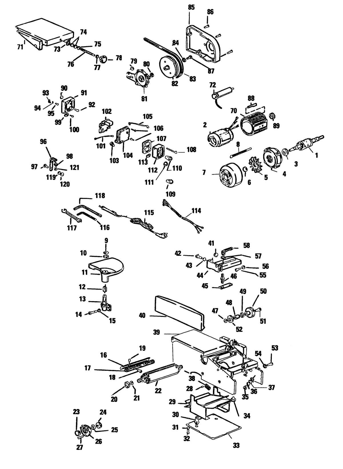 Vue éclatée DeWalt AH175 Type 1 - planche 1
