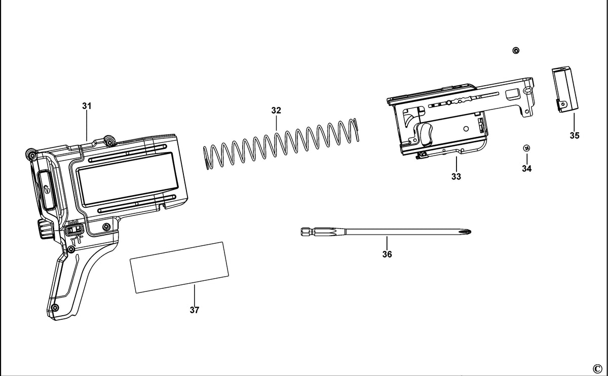 Vue éclatée DeWalt DCF620 Type 3 - planche 3