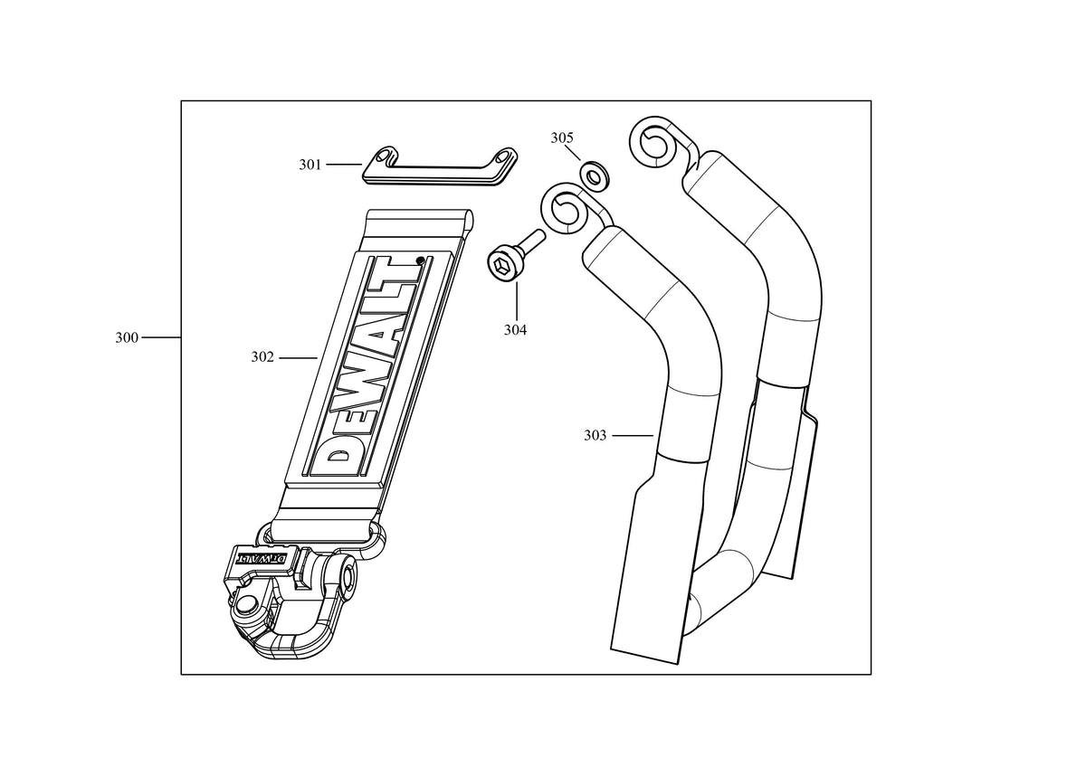 Vue éclatée DeWalt DCF620E2K Type 3 - planche 1