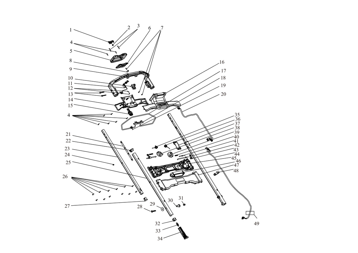 Vue éclatée DeWalt DCMWP134W2 Type 1 - planche 1