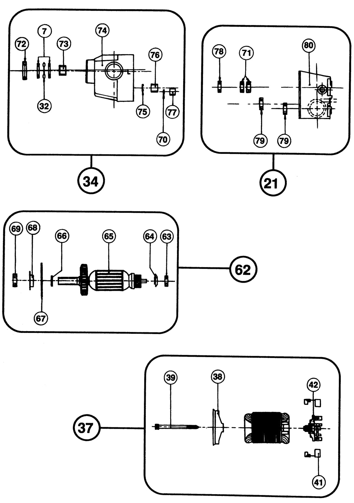 Vue éclatée DeWalt DIAMANT-6 Type 1 - planche 3