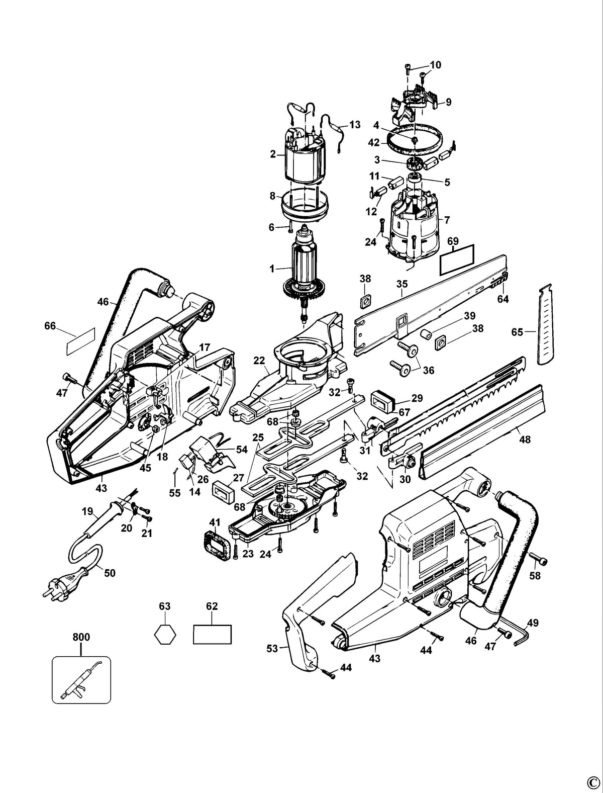 Vue éclatée DeWalt DW392 Type 4 - planche 1