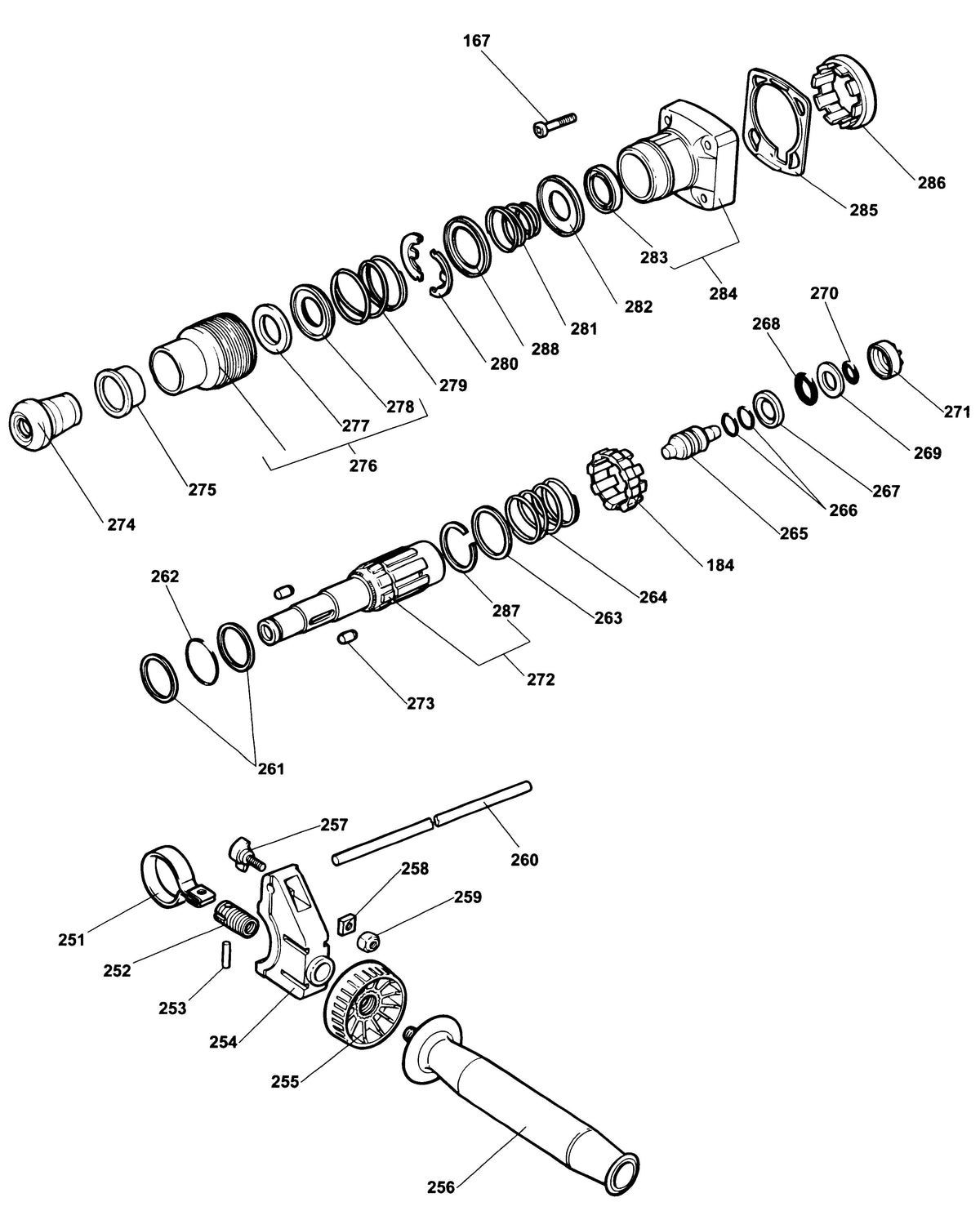 Vue éclatée DeWalt DW545 Type 2 - planche 1
