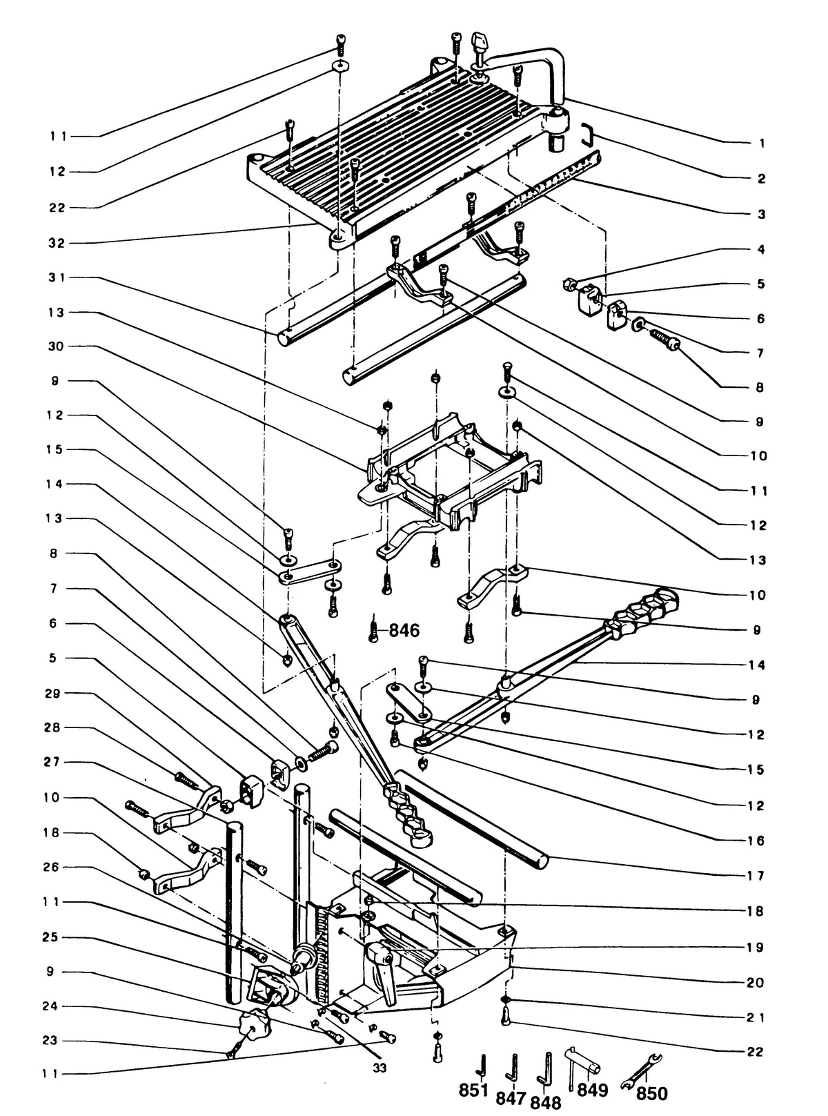 Vue éclatée DeWalt DW601 Type 1 - planche 1