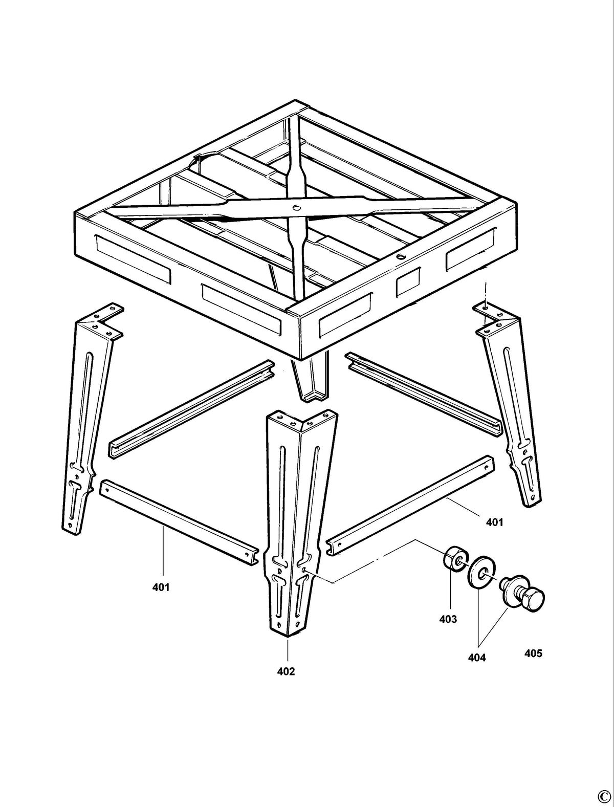 Vue éclatée DeWalt DW726 Type 2 - planche 7